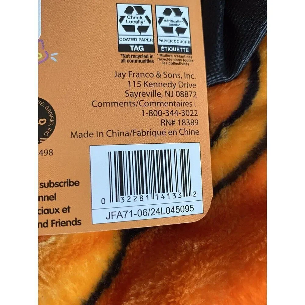 2 Pack Hello Kitty Halloween Throw Blankets Orange Web Pumpkin Pirate Candy Corn